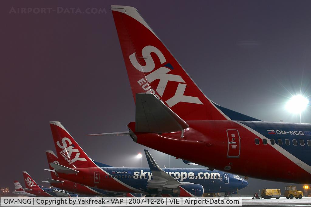 OM-NGG, 2007 Boeing 737-76N C/N 34753, Sky Europe Boeing 737-700