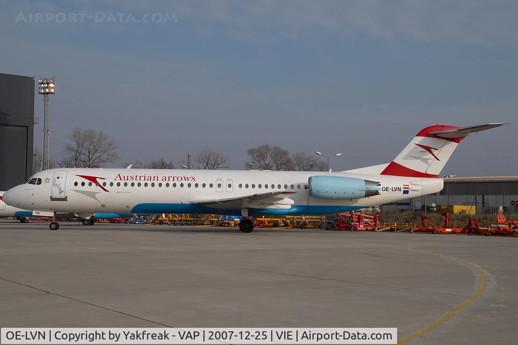OE-LVN, 1991 Fokker 100 (F-28-0100) C/N 11367, Austrian Arrows Fokker 100