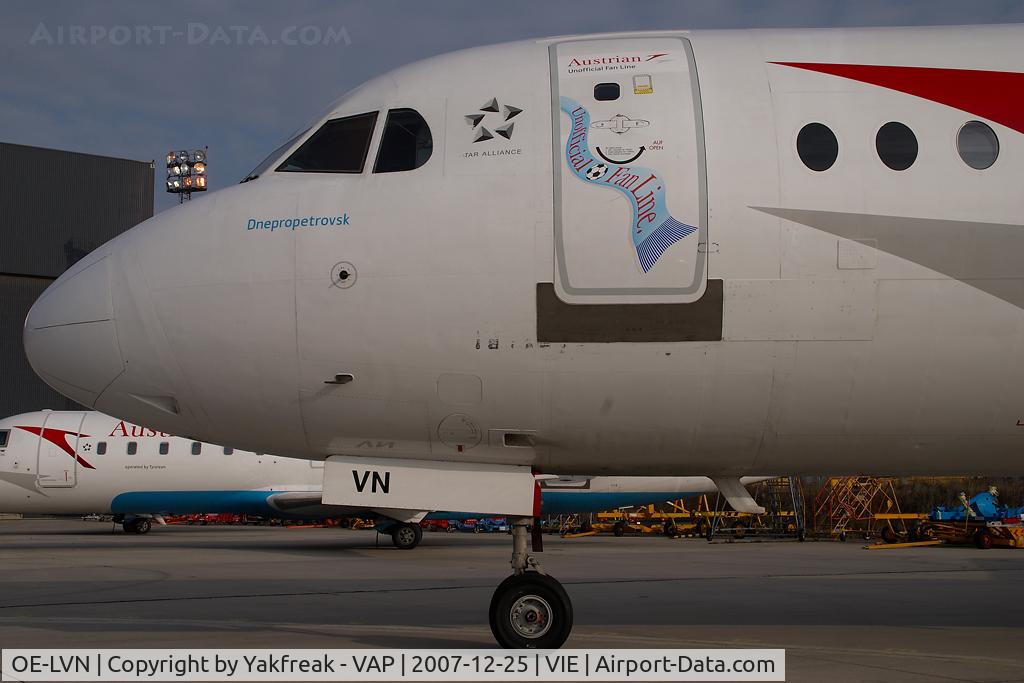 OE-LVN, 1991 Fokker 100 (F-28-0100) C/N 11367, Austrian Arrows Fokker 100