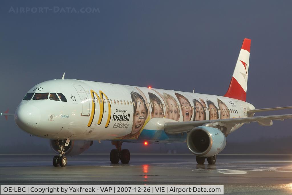 OE-LBC, 1996 Airbus A321-111 C/N 581, Austrian Airliens Airbus A321