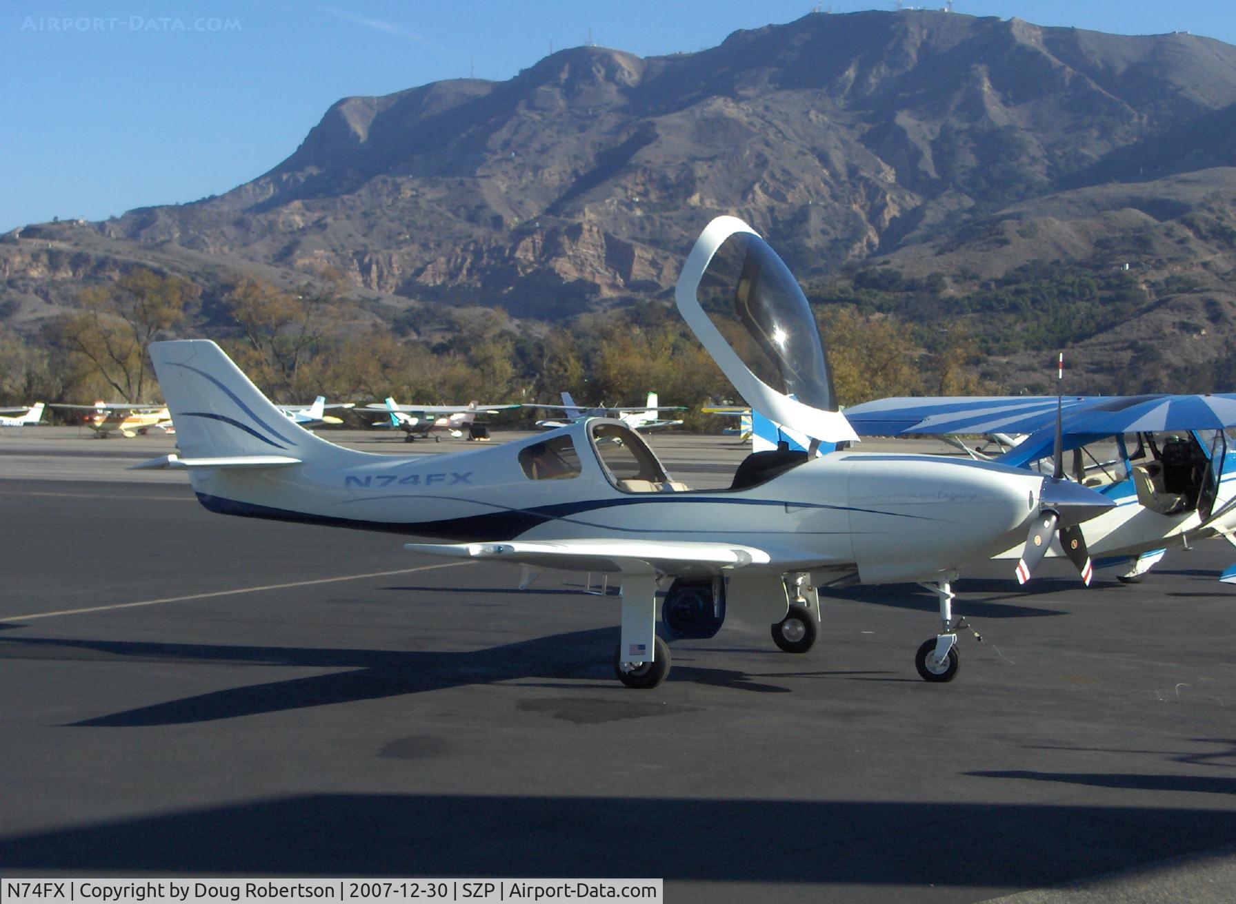 N74FX, 2007 Lancair Legacy C/N L2K-283, 2007 Larson LANCAIR LEGACY, Continental IO-550 300 Hp, refueling
