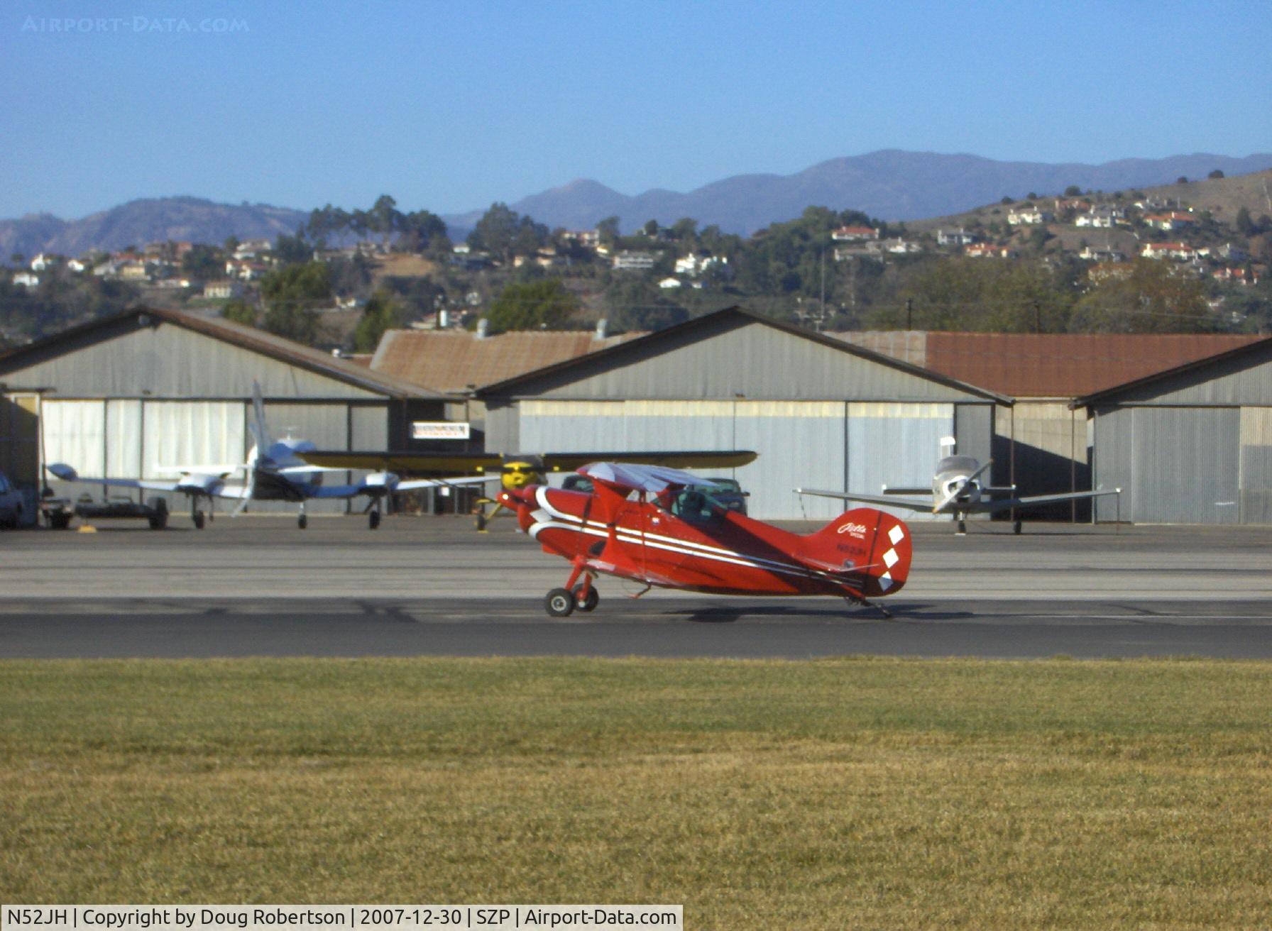 N52JH, 1981 Pitts S-1C Special C/N 1 (N52JH), 1981 Shea PITTS SPECIAL S-1C, Lycoming O&VO-360 180 Hp, landing roll Rwy 22