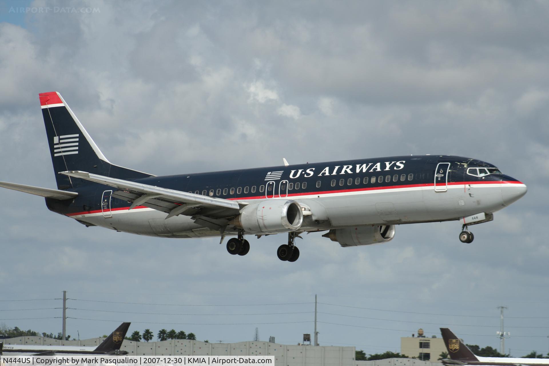 N444US, 1990 Boeing 737-4B7 C/N 24862, Boeing 737-400