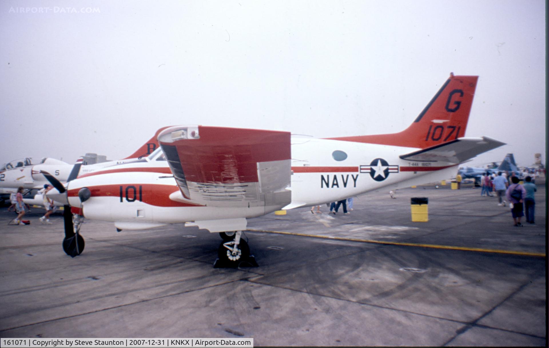 161071, Beech T-44A Pegasus C/N LL-53, Taken at NAS Miramar Airshow in 1988 (scan of a slide)