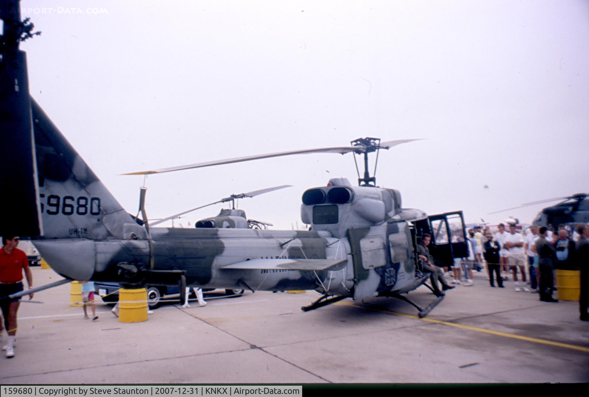 159680, Bell UH-1N Iroquois C/N 31686, Taken at NAS Miramar Airshow in 1988 (scan of a slide)