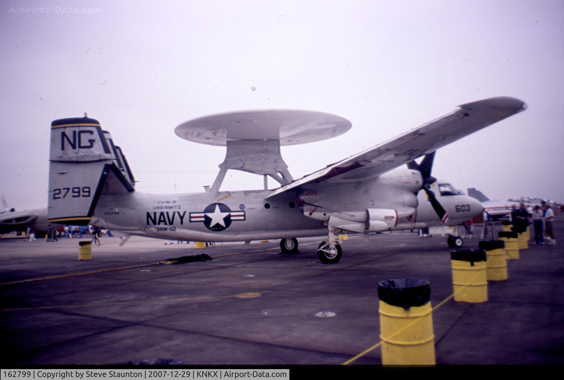 162799, Grumman E-2C Hawkeye C/N Not found 162799, Taken at NAS Miramar Airshow in 1988 (scan of a slide)