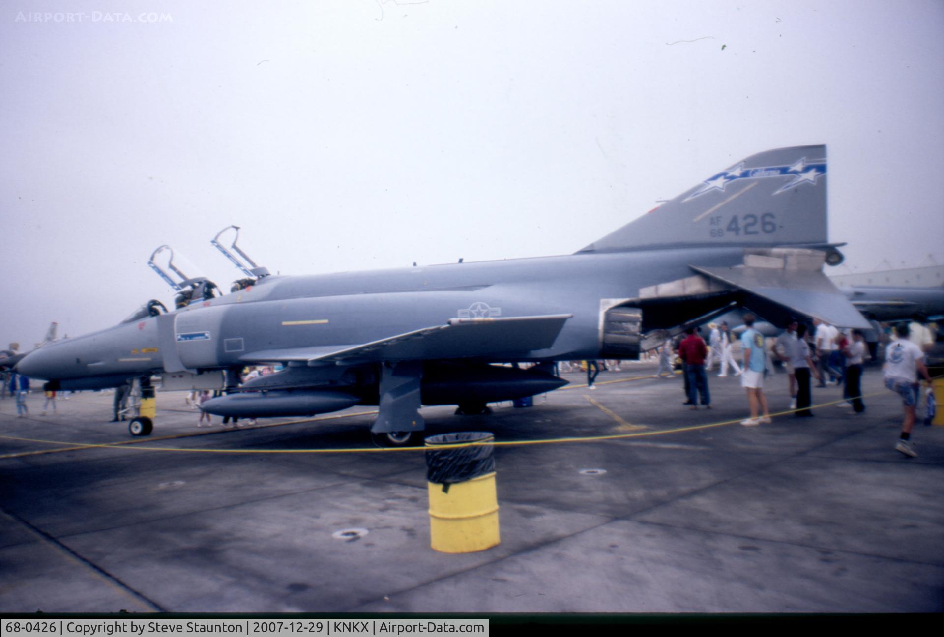 68-0426, 1968 McDonnell Douglas F-4E Phantom II C/N 3546, Taken at NAS Miramar Airshow in 1988 (scan of a slide)