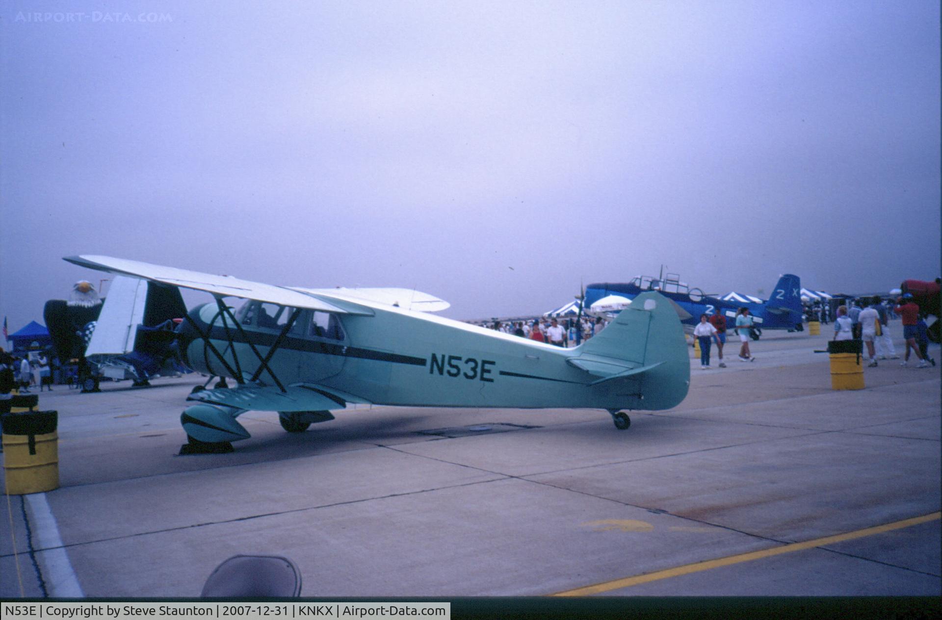 N53E, 1938 Waco EGC-8 C/N 5069, Taken at NAS Miramar Airshow in 1988 (scan of a slide)