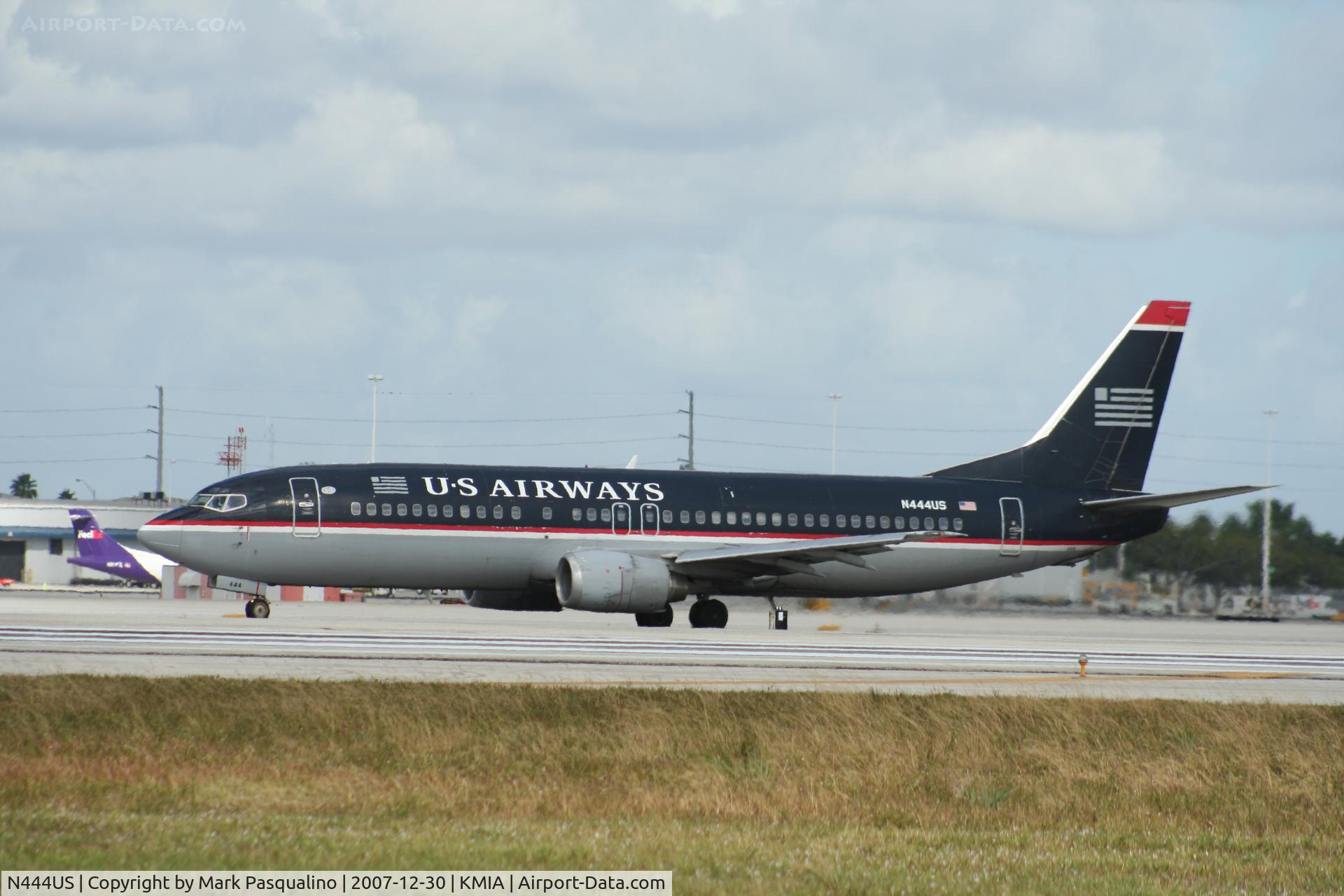 N444US, 1990 Boeing 737-4B7 C/N 24862, Boeing 737-400
