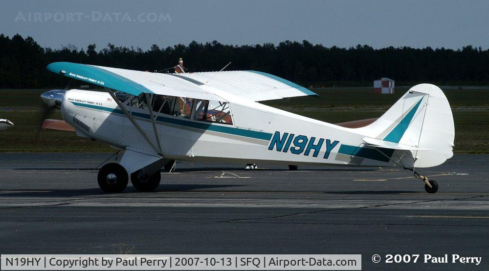 N19HY, 1999 Aviat A-1A Husky C/N 1459, Showing off tghe teal better in the bright light