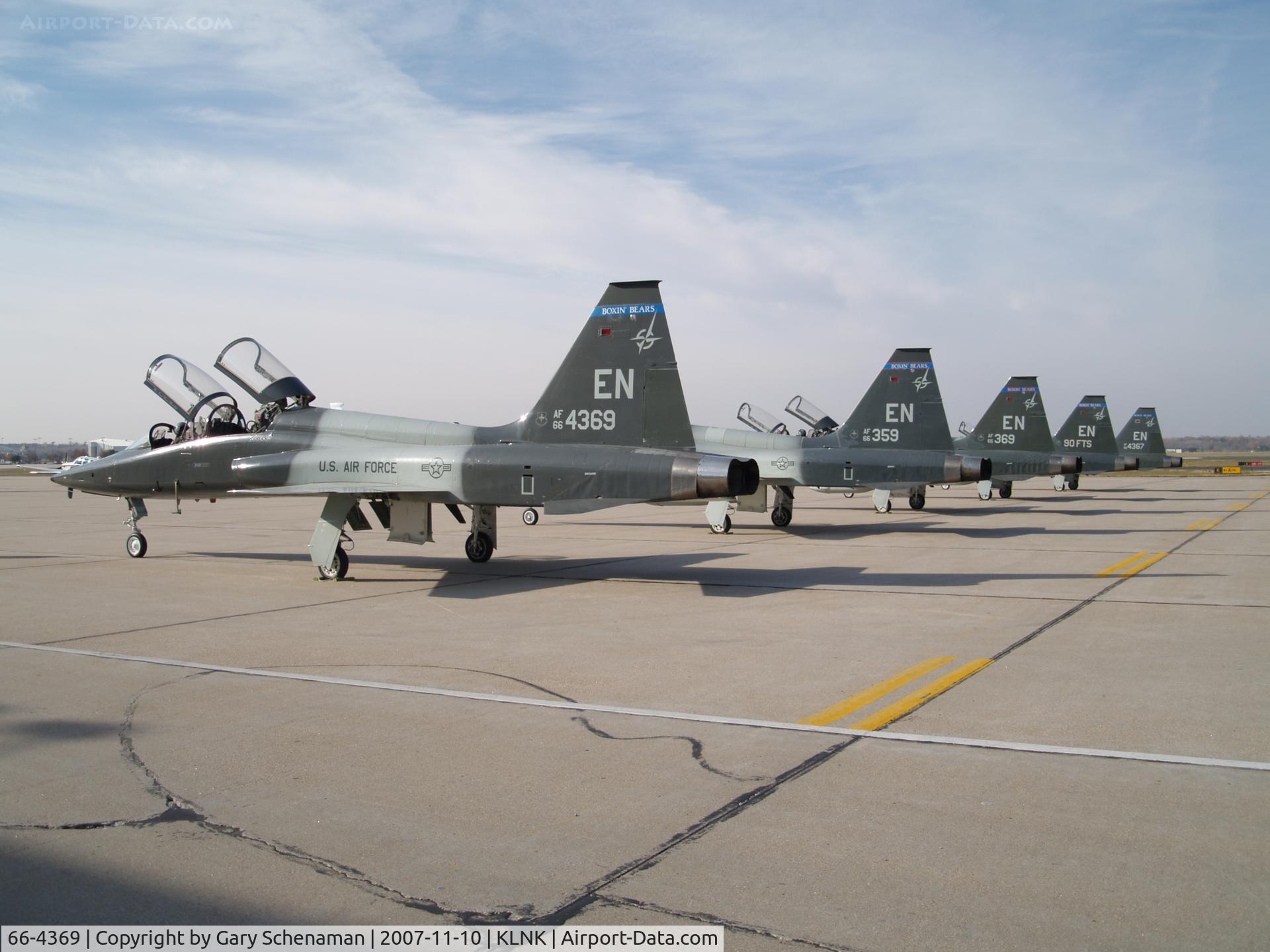 66-4369, 1966 Northrop T-38A-65-NO Talon C/N T.6000, t-38 prior to opening of UNL Football game