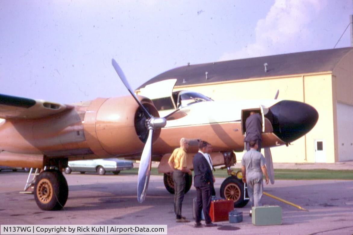 N137WG, 1943 Douglas B-26C Invader C/N 28480, Taken at Rockford, IL