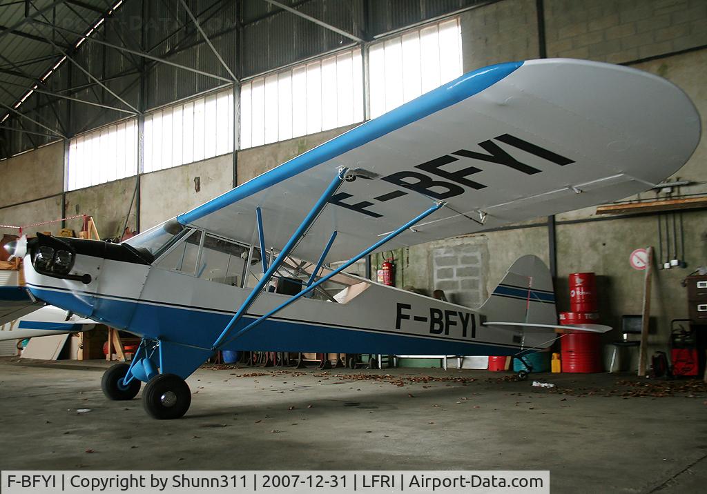 F-BFYI, 1944 Piper L-4J Grasshopper (J3C-65D) C/N 13054, Inside airclub's hangard... A very oldest plane !