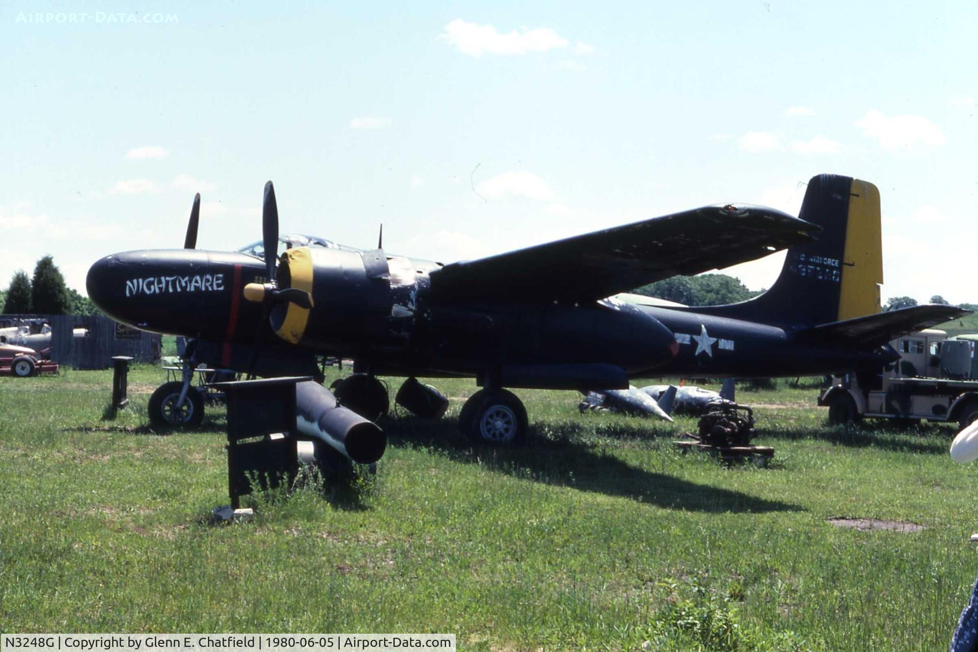 N3248G, Douglas B-26B C/N 44-35590, A-26B 44-35590 at the now defunct Victory Air Museum in Mundelein, IL