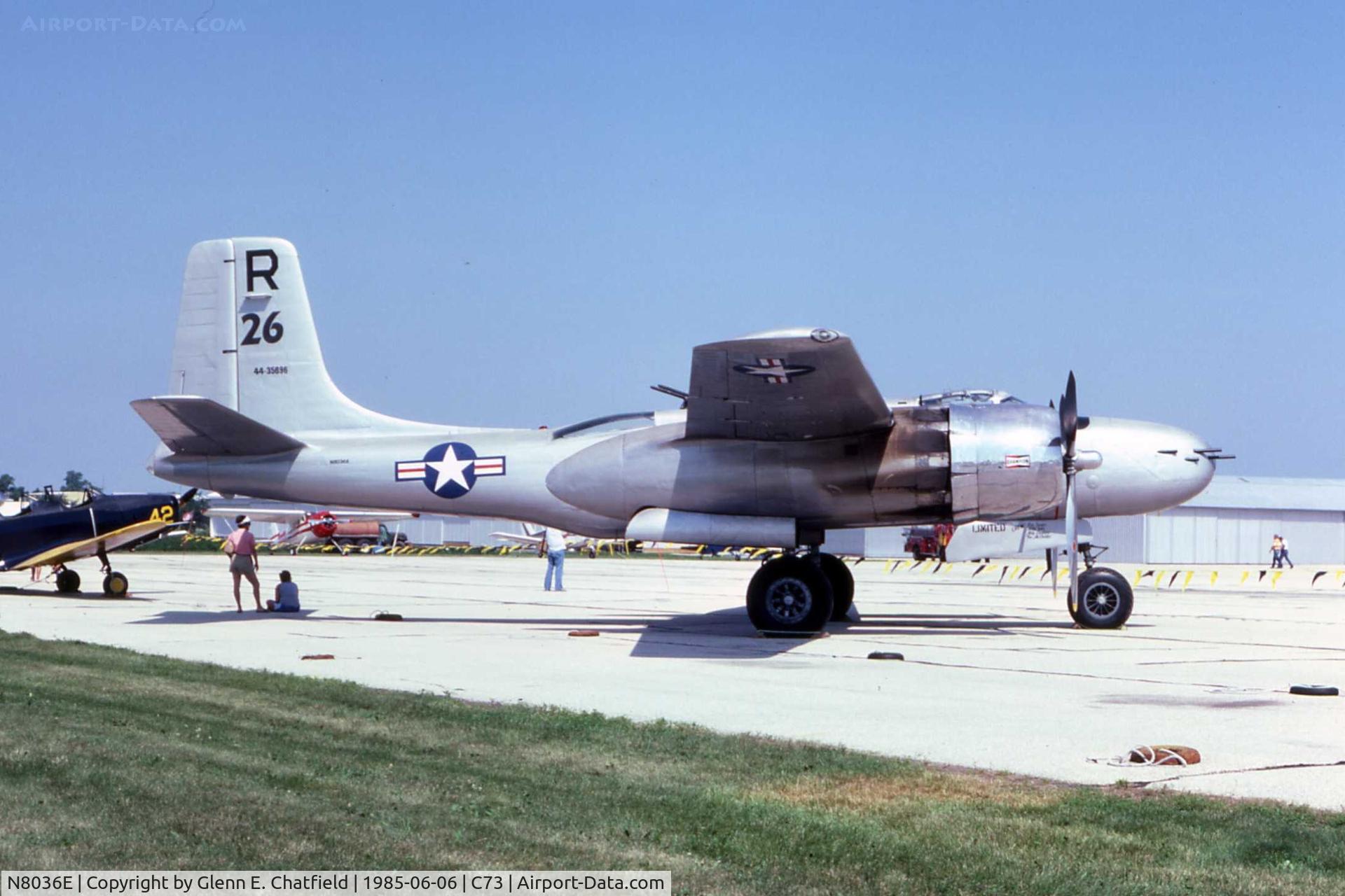 N8036E, 1944 Douglas B-26B Invader C/N 28975, A-26B 44-35696 at the air show