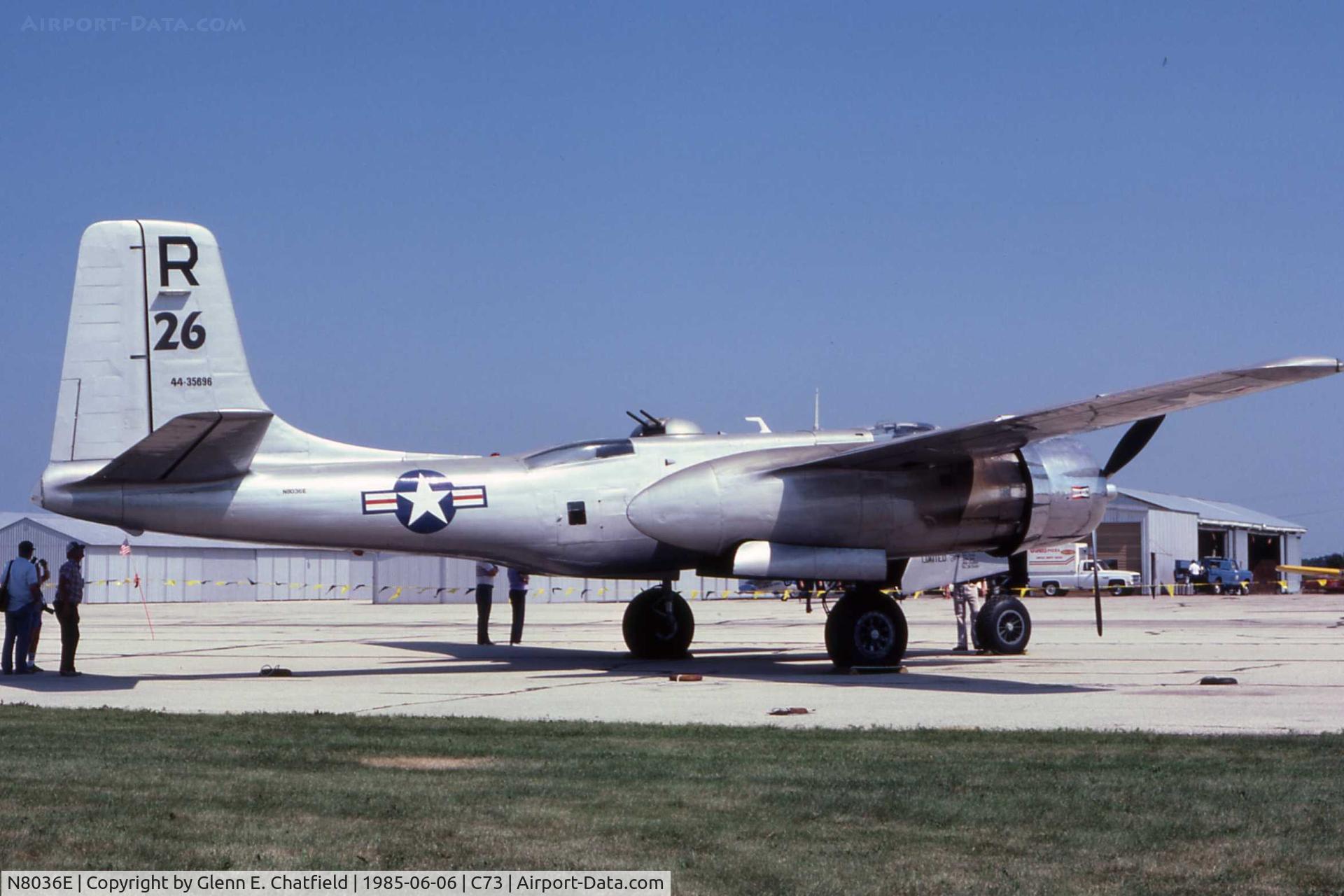 N8036E, 1944 Douglas B-26B Invader C/N 28975, A-26B 44-35696 at the air show