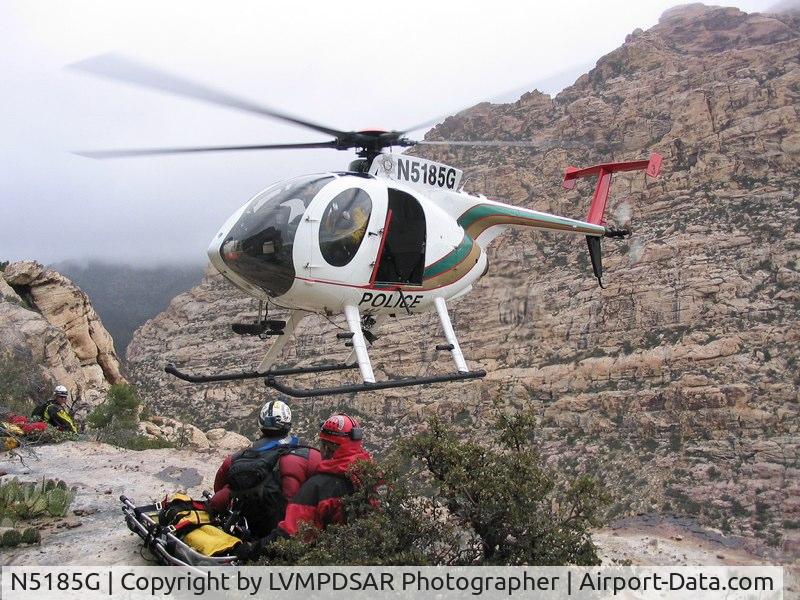 N5185G, 1984 Hughes 369FF C/N 0009F, Helicopter Pick-Up Red Rock Canyon