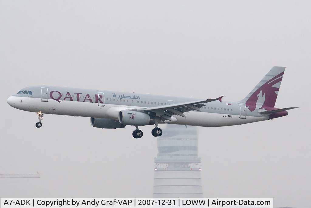 A7-ADK, 2001 Airbus A321-231 C/N 1487, Qatar Airways A321