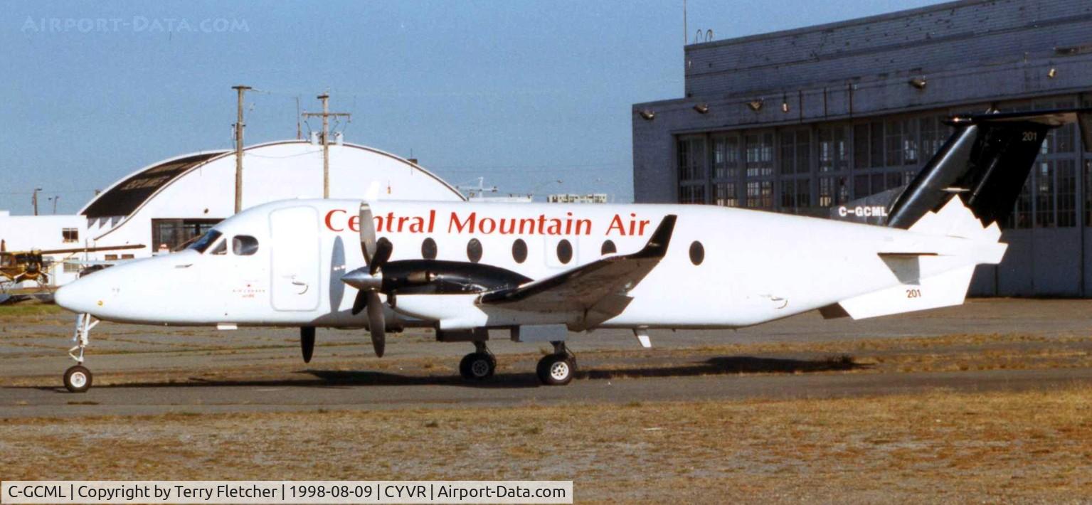 C-GCML, 1996 Beech 1900D C/N UE-243, Central Mountains Beech 199D in the Vancouver maintenance area