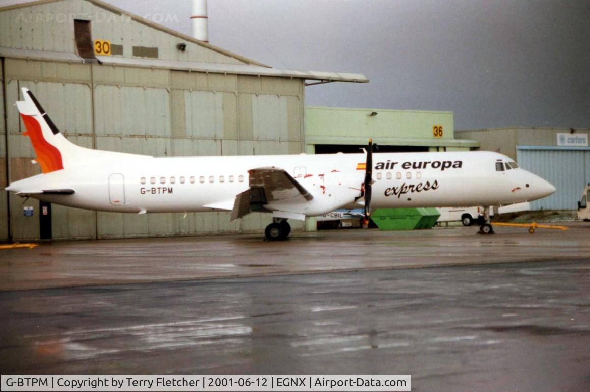 G-BTPM, 1991 British Aerospace ATP C/N 2043, This aircraft subsequently took up marks EC-GSH in the Air Europa Express colour scheme shown here at East Midlands