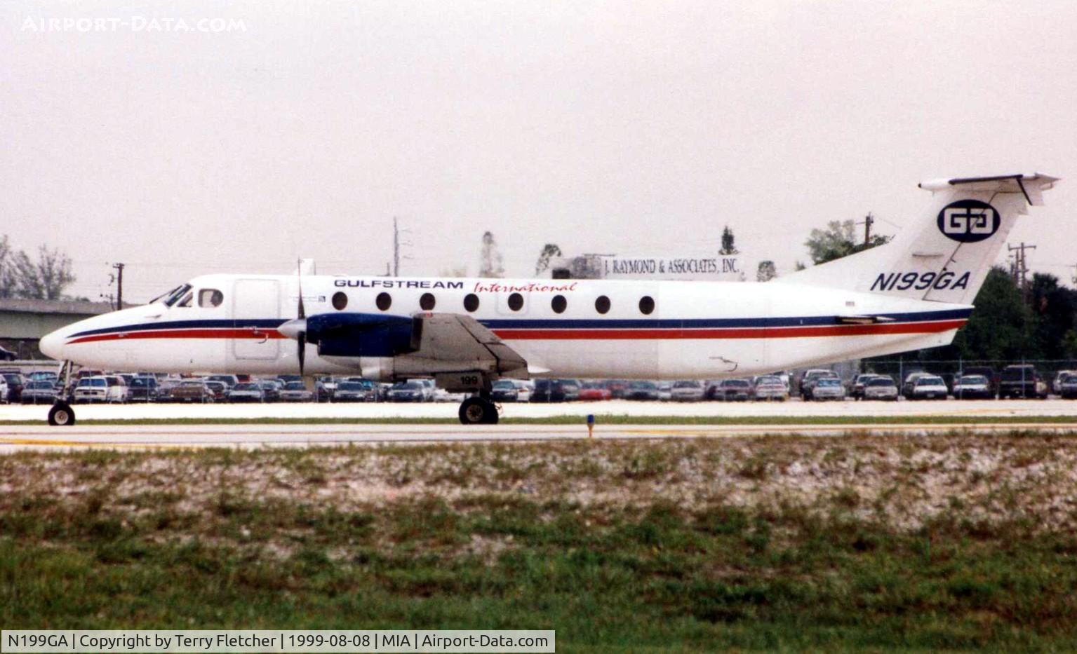 N199GA, Beech 1900C C/N UB-13, These marks were previously worn by this B1900 of Gulfstream