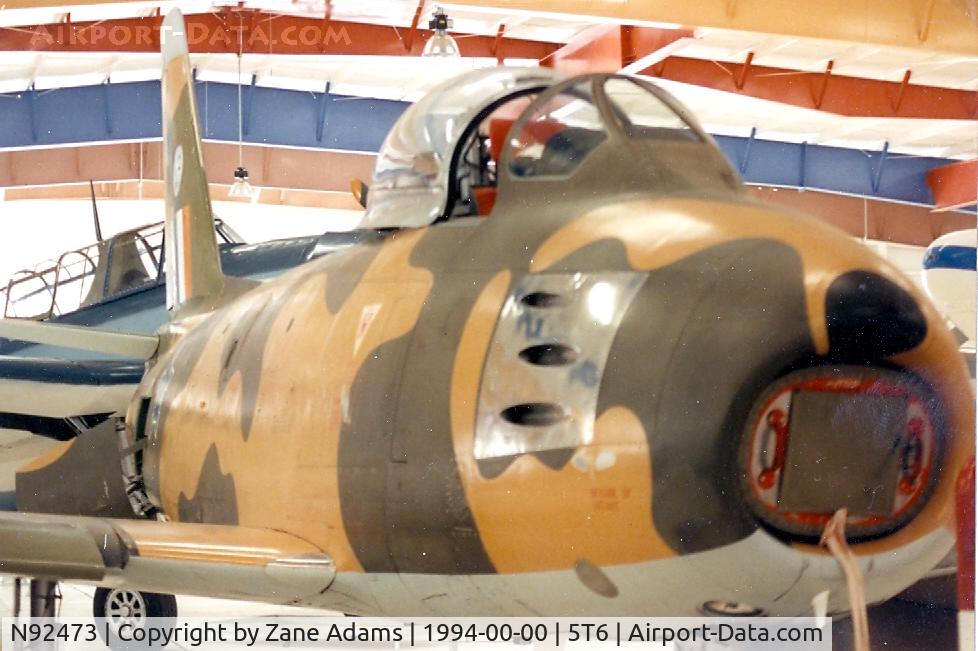 N92473, 1954 Canadair F-86E MK.6 C/N 1099, F-86E (Canadair) At War Eagles Air Museum, NM