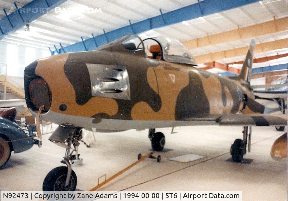 N92473, 1954 Canadair F-86E MK.6 C/N 1099, F-86E (Canadair) At War Eagles Air Museum, NM