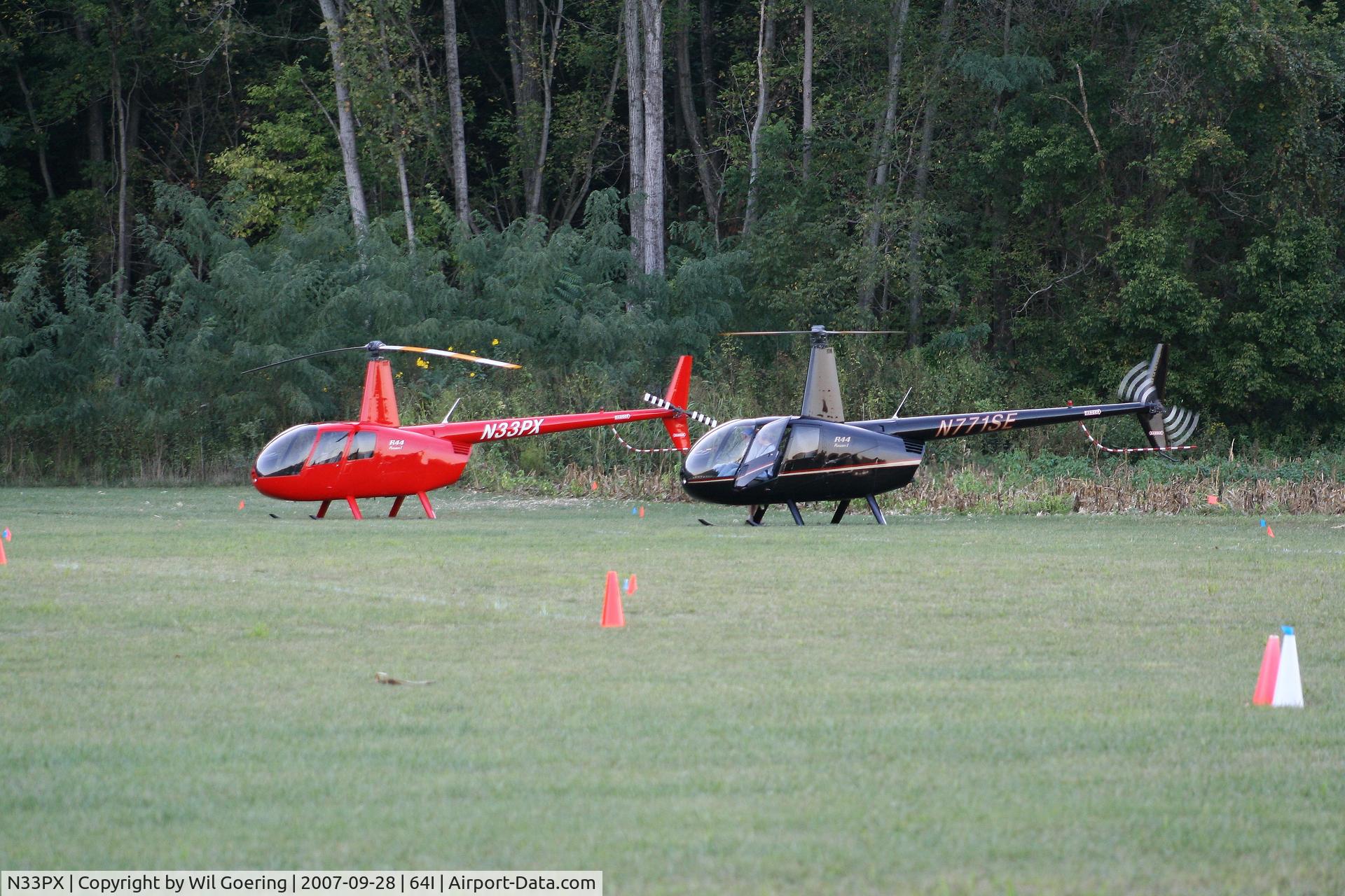 N33PX, 2007 Robinson R44 C/N 1684, 2007 Fly-in at Lee Bottom