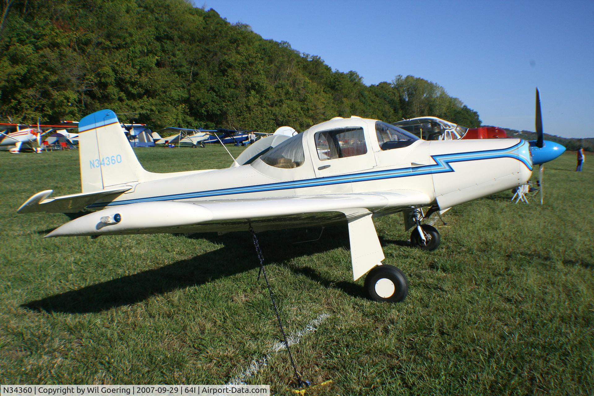 N34360, Meyers MAC-145 C/N 203, 2007 Fly0in at Lee Bottom