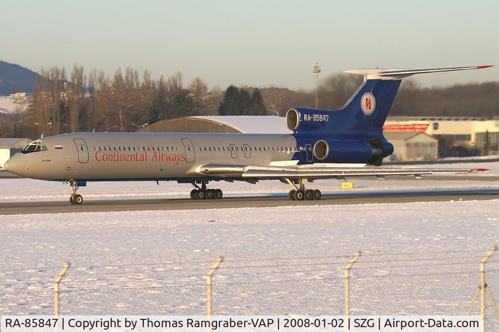 RA-85847, 1988 Tupolev Tu-154M C/N 88A792, Continental Airways Tupolev 154