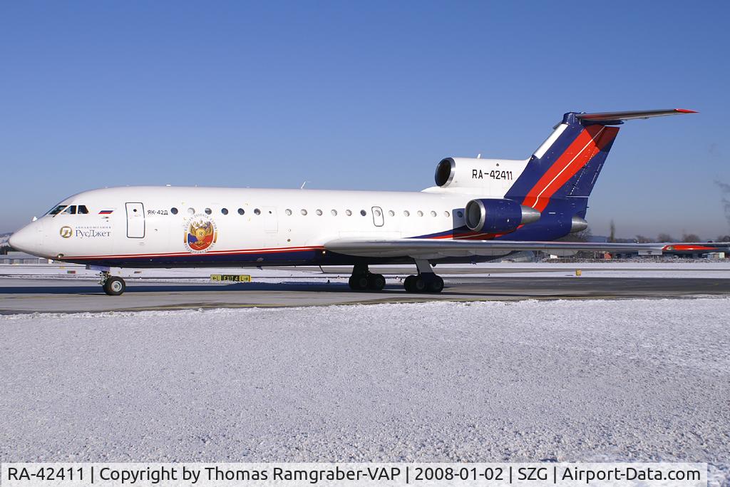 RA-42411, 1992 Yakovlev Yak-42D C/N 4520421219043, Aero Rent Yakovlev 42