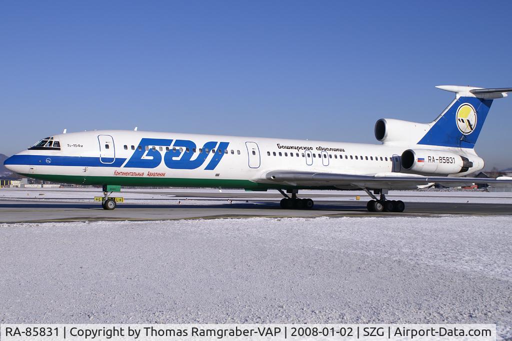 RA-85831, Tupolev Tu-154M C/N 88A774, Continental Airways Tupolev 154 (full BTC-Bashkirian Airlines colors)