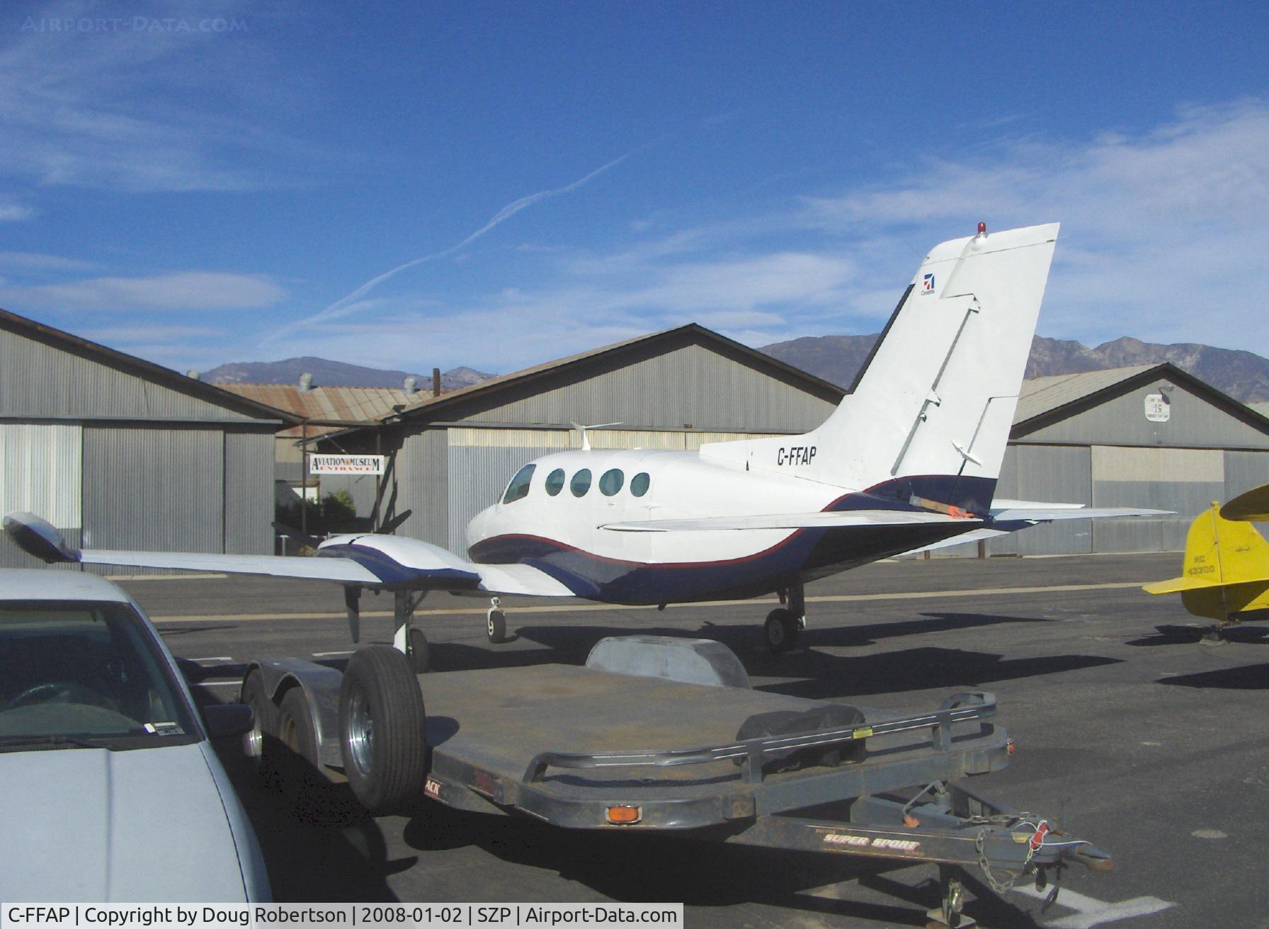 C-FFAP, 1967 Cessna 402 C/N 402-0047, 1967 Cessna 402, two Continental TSIO-520-VBs 325 Hp each, gust lock on rudder & rudder trim