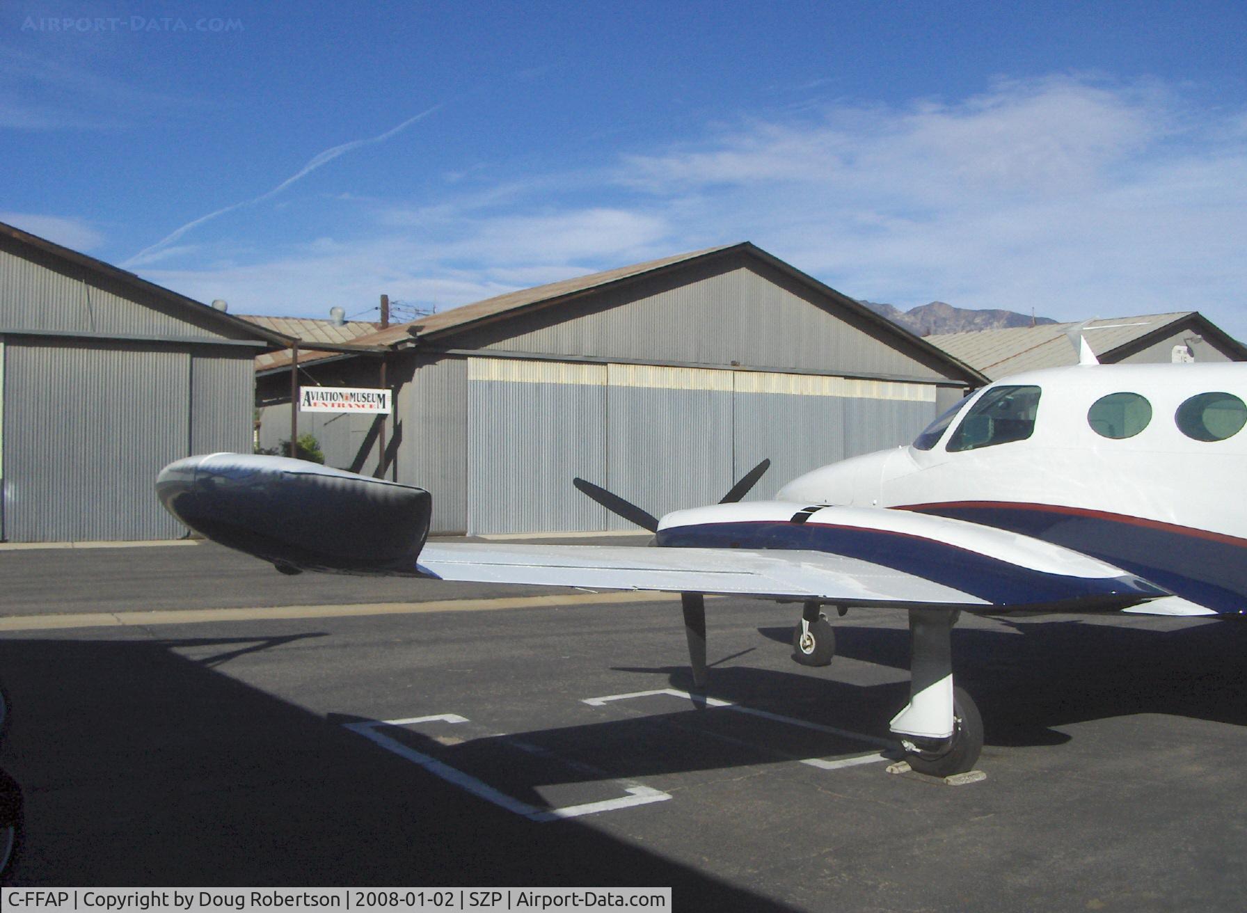 C-FFAP, 1967 Cessna 402 C/N 402-0047, 1967 Cessna 402, two Continental TSIO-520-VBs 325 Hp each, streamlined 'Stabila-tip' fixed wingtip fuel tanks