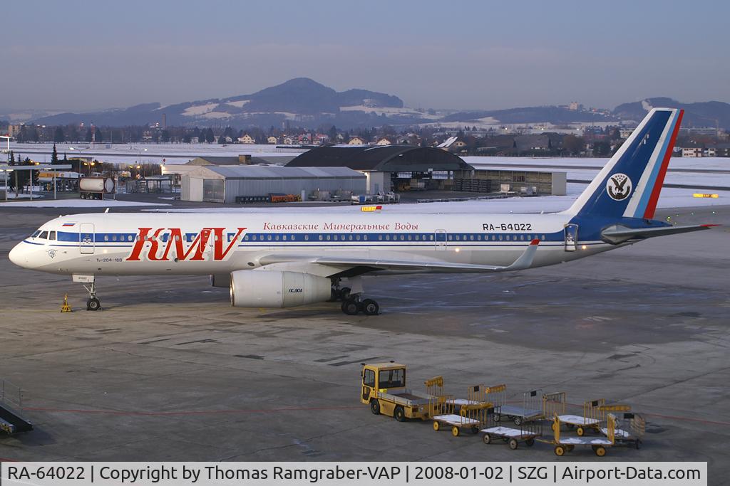 RA-64022, 1999 Tupolev 204-100 C/N 1450743164022, KMV- Kavkazskie Mineralnye Vody Tupolev 204