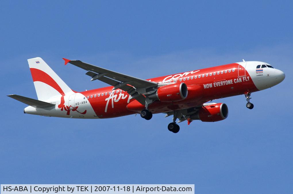 HS-ABA, 2007 Airbus A320-216 C/N 3277, Landing At VTBS