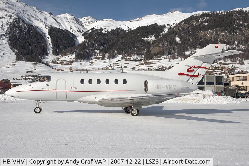 HB-VHV, 1989 British Aerospace BAe.125-800A C/N 258153, Raythean Hawker 800