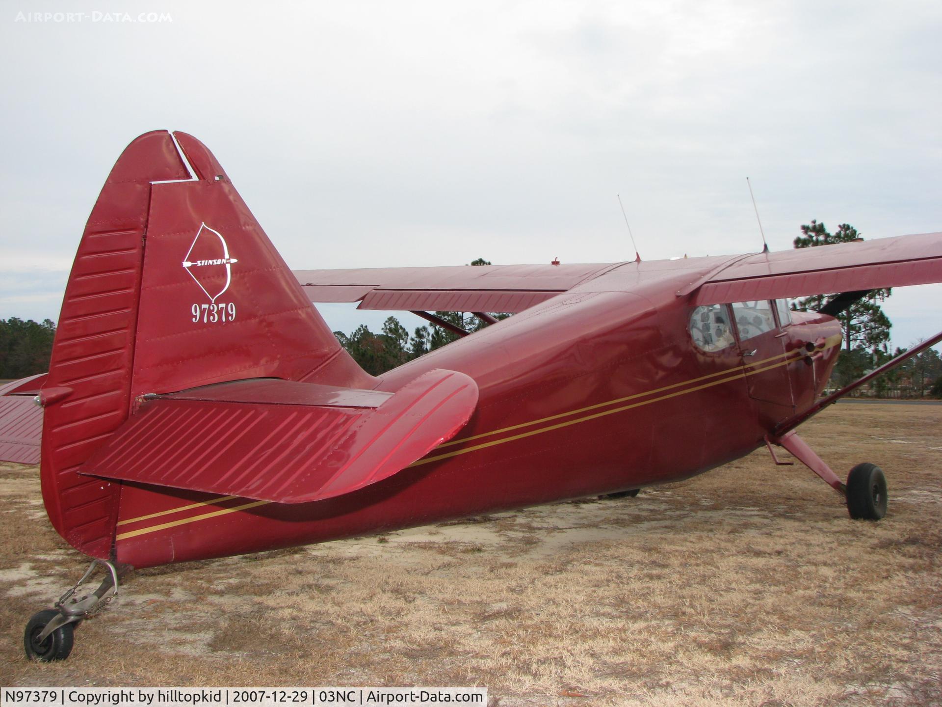 N97379, 1946 Universal Stinson 108 C/N 108-379, Taken at Pilots Ridge Aero Plantation
