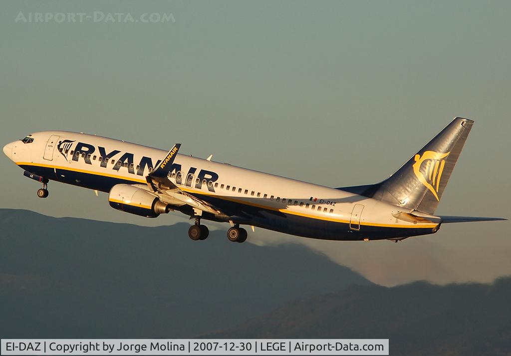 EI-DAZ, 2004 Boeing 737-8AS C/N 33559, Climbing after take off RWY 20.