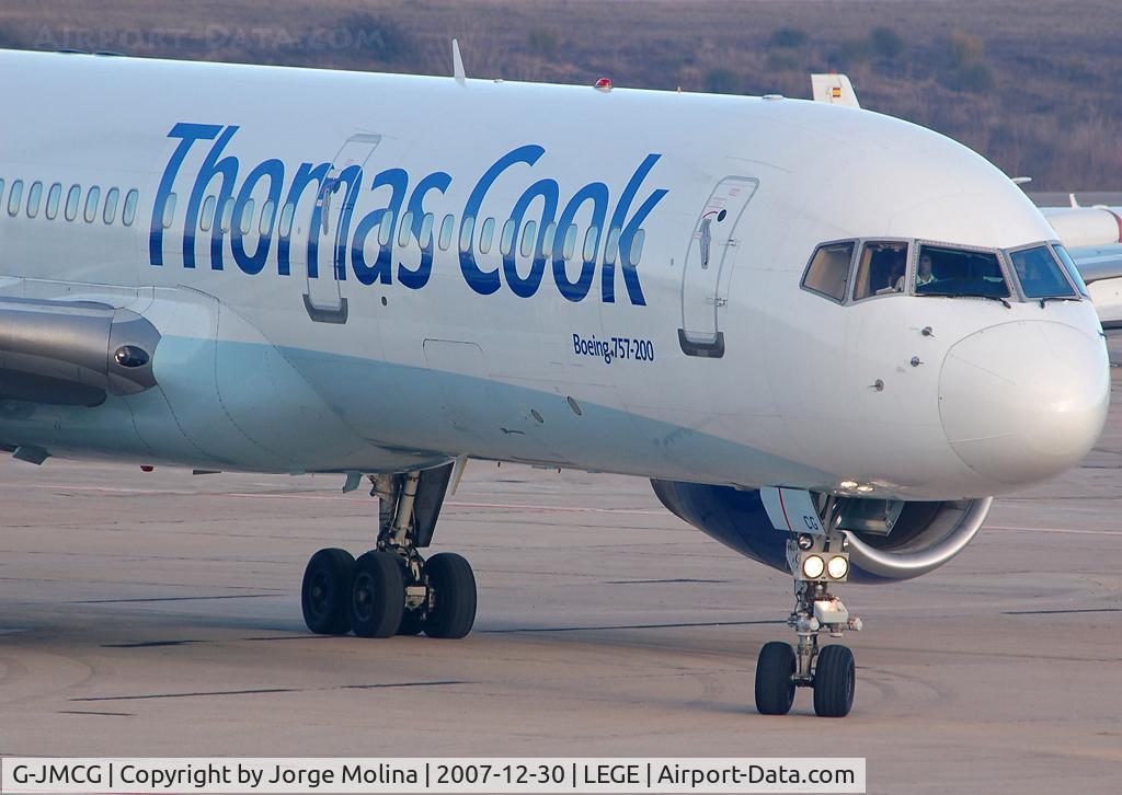 G-JMCG, 1995 Boeing 757-2G5 C/N 26278, Taxi to the right for parking.