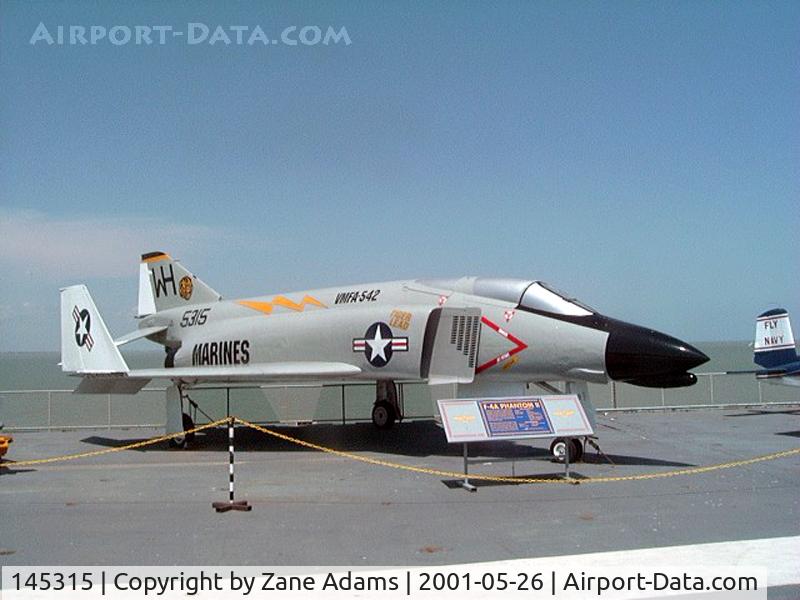 145315, McDonnell F-4A Phantom II C/N 16, On the USS Lexington