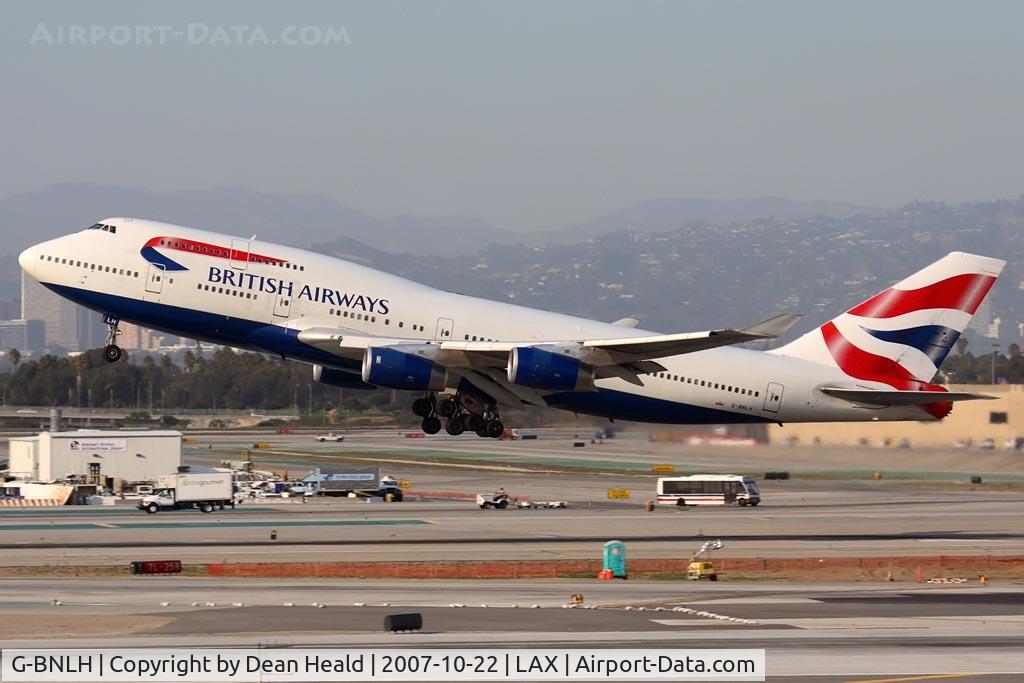G-BNLH, 1989 Boeing 747-436 C/N 24050, British Airways G-BNLH (FLT BAW278) departing RWY 25R enroute to London Heathrow (EGLL).