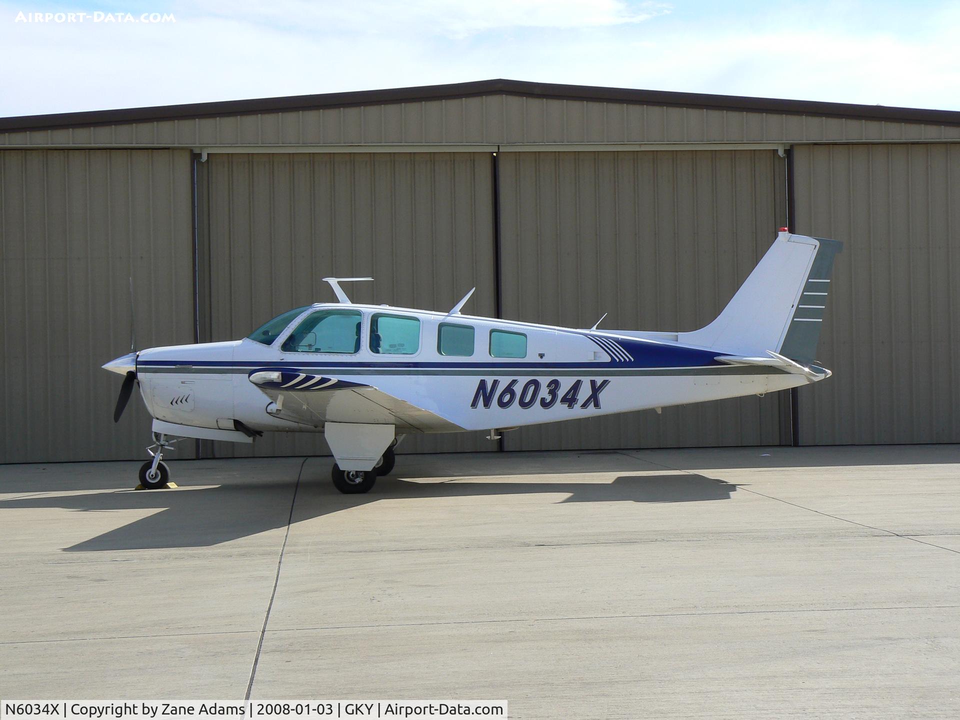 N6034X, 1979 Beech A36 Bonanza 36 C/N E-1477, At Arlington Municipal