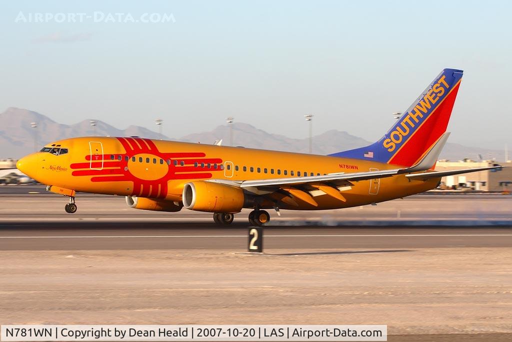 N781WN, 2000 Boeing 737-7H4 C/N 30601, Southwest Airlines 