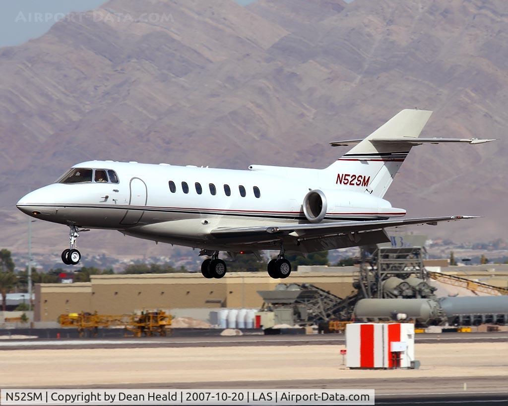 N52SM, 1992 British Aerospace BAe.125-1000A C/N 259010/NA1009, Sierra Pacific Industries BAE125 Series 1000A N52SM landing on RWY 25L.