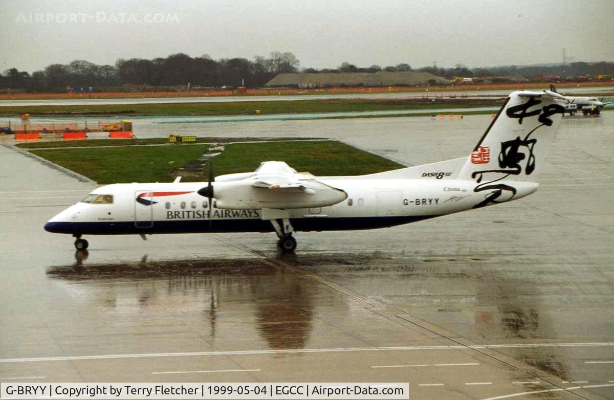 G-BRYY, 1998 De Havilland Canada DHC-8-311 Dash 8 C/N 519, British Airways Dash 8 at Manchester in 1999 - became HP-1625PST