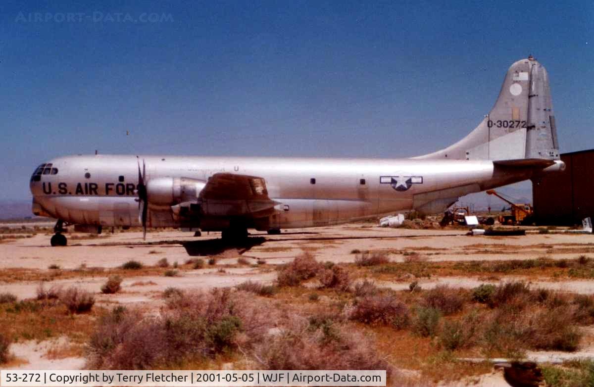 53-272, 1953 Boeing KC-97L Stratofreighter C/N 17054, KC-97G Stratofreighter preserved at Lanxaster , California