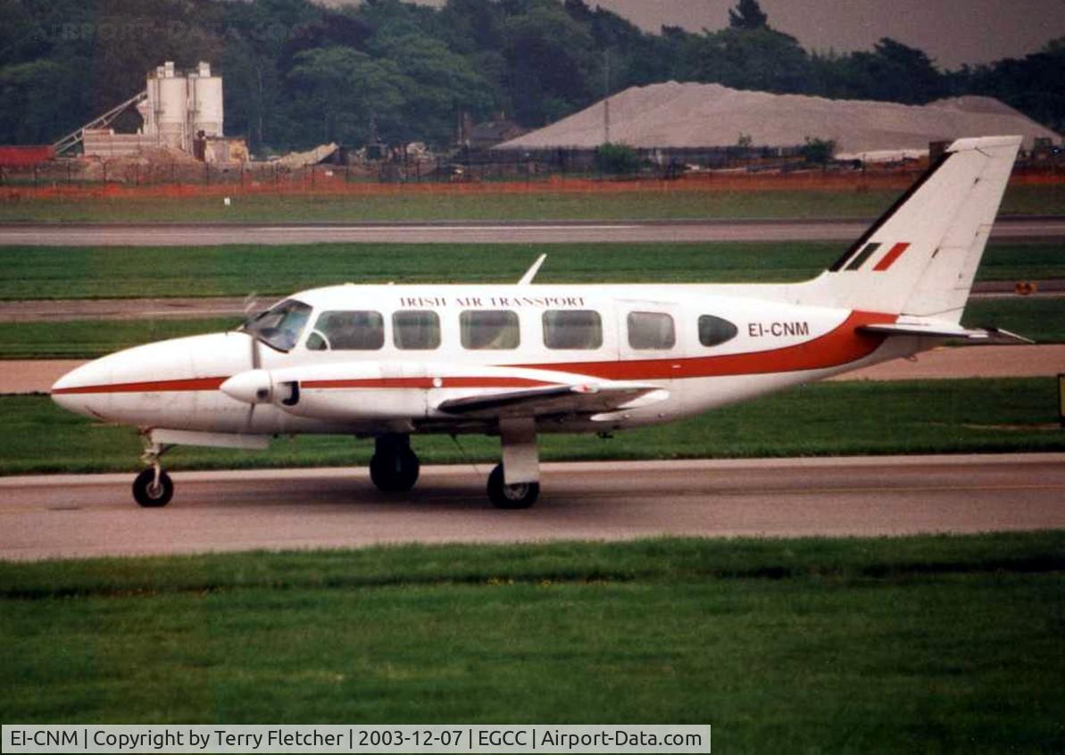 EI-CNM, 1973 Piper PA-31-350 Navajo Chieftain Chieftain C/N 31-7305107, Irish Air Transport Navajo at Manchester in 2003