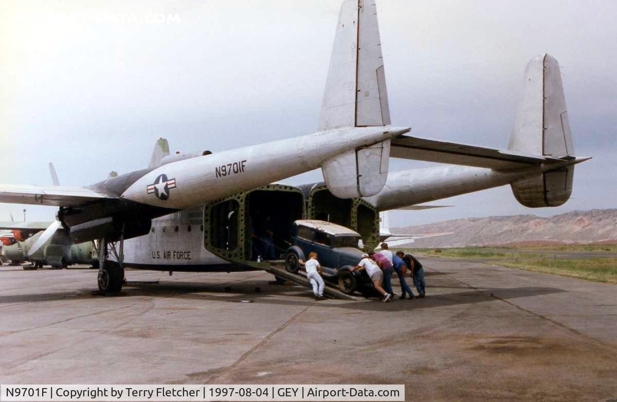 N9701F, 1945 Fairchild C-82A Packet C/N 10184 (45-57814), As if seeing this rare aircraft was not enough , the ground staff then proceeded to unload an equally rare automobile
