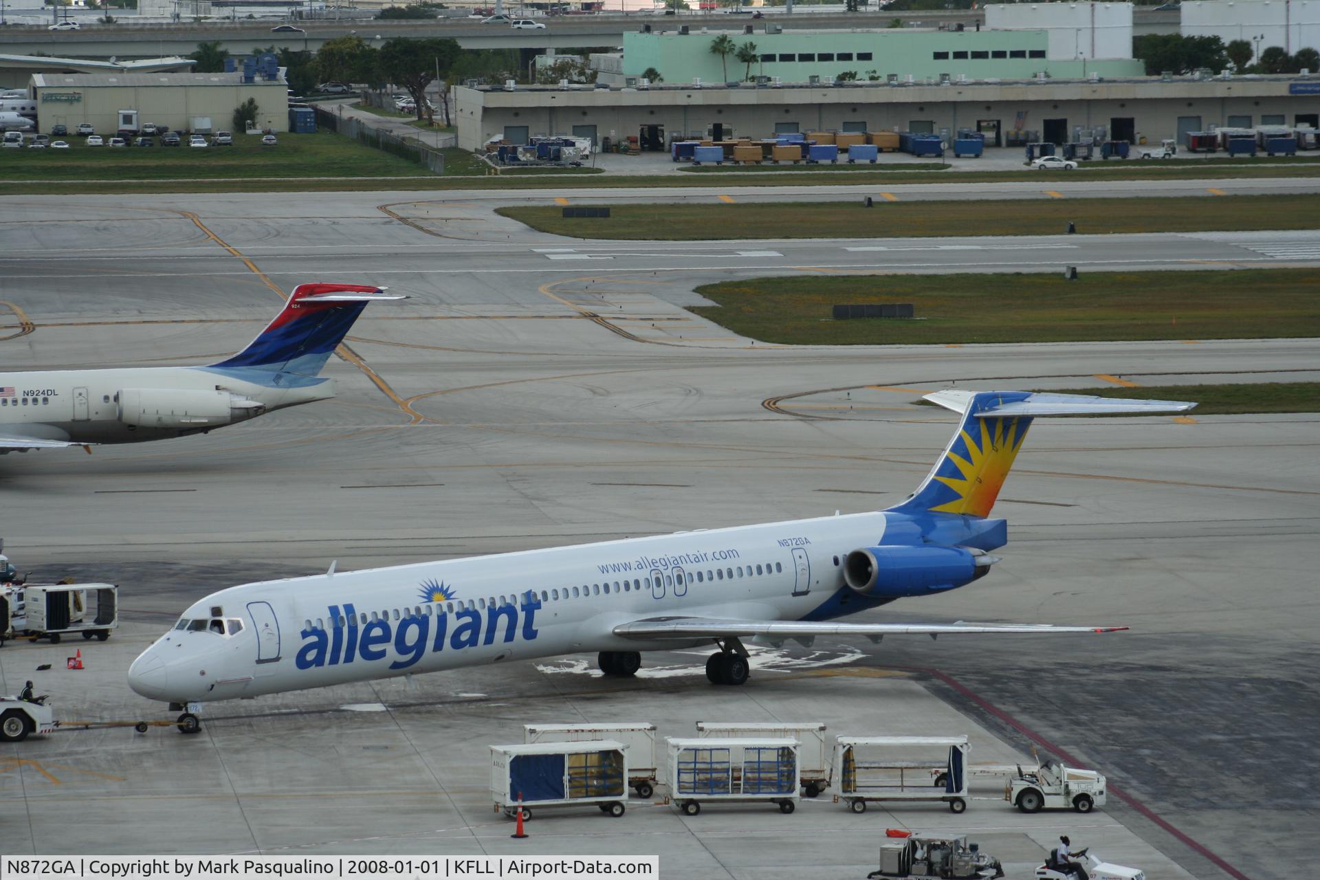 N872GA, 1991 McDonnell Douglas MD-83 (DC-9-83) C/N 53295, MD-83